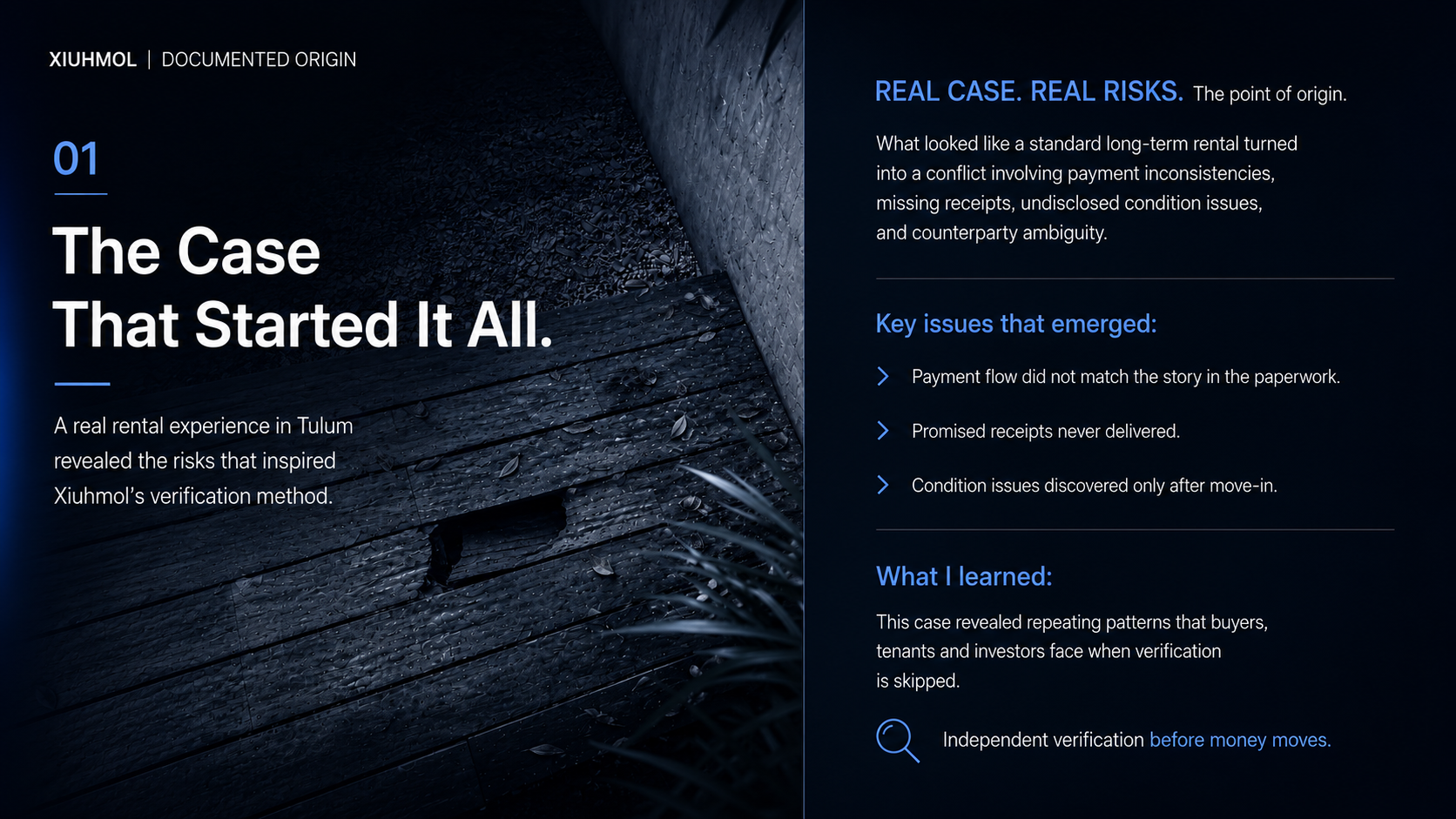 Xiuhmol documented origin case visual