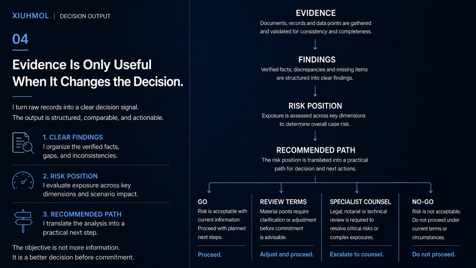 Xiuhmol decision output visual